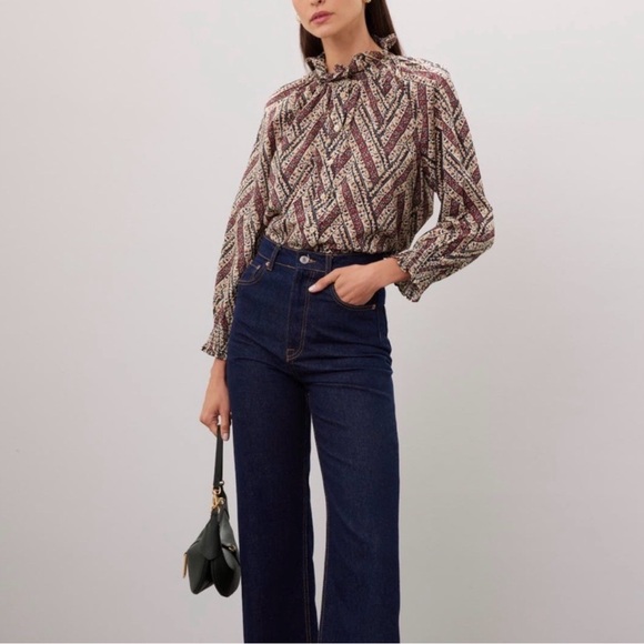 Veronica Beard Tops - Veronica Beard Calisto Cotton Blouse